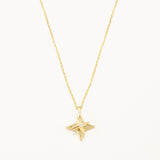 18k Gold Plated Silver Double Pole Star Necklace