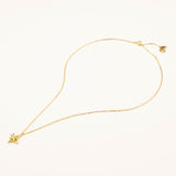 18k Gold Plated Silver Double Pole Star Necklace