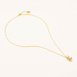 18k Gold Plated Silver Rabbit Figure Necklace with Zircon Stone