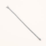 18k White Gold Plated Silver 3.5mm Zircon Stone Tennis Bracelet