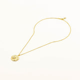 18k Gold Gold Plated Sun Moon Figured Locket Necklace