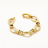 18k Gold Plated Silver Knot Detailed Chain Bracelet