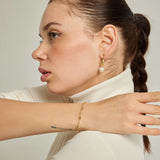18k Gold Plated Silver Pearled Starfish Earrings