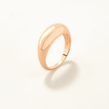 Rose Plated Silver Modern Ring