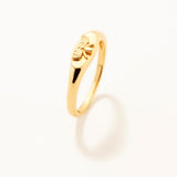 18k Gold Plated Silver Butterfly Figure Ring