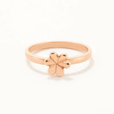 Rose Plated Silver Daisy Flower Ring