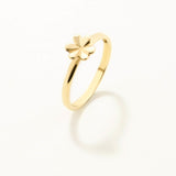 18k Gold Plated Silver Daisy Flower Ring
