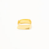 18k Gold Plated Silver Corner Ring