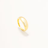 18k Gold Plated Silver Domed Ring