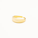 18k Gold Plated Silver Domed Ring