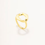 18k Gold Plated Silver Geometric Ring