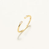 18k Gold Plated Silver Thin Ring